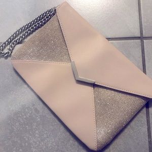 Express | blush envelope clutch